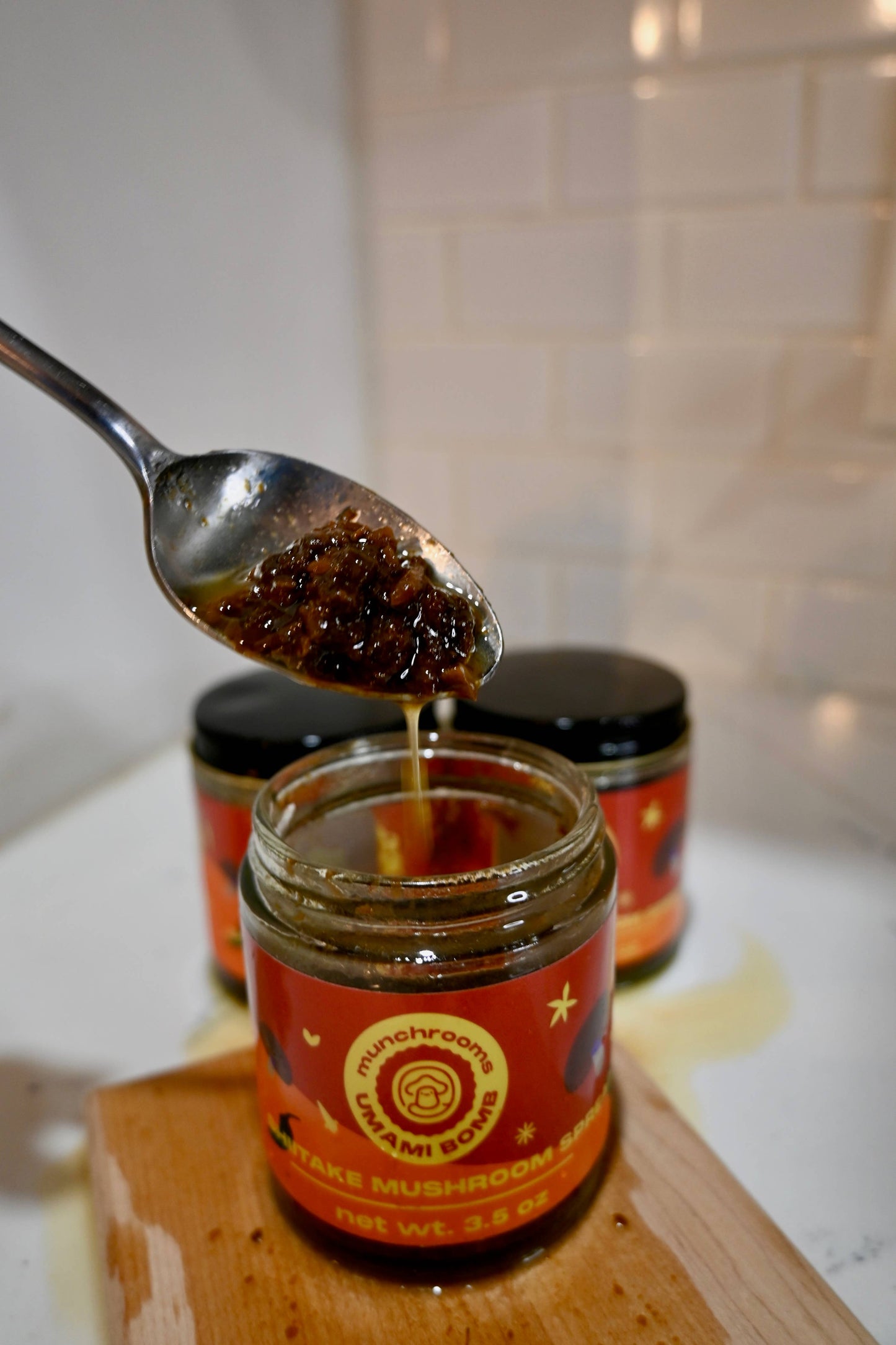 Umami bomb sauce shiitake mushroom spread