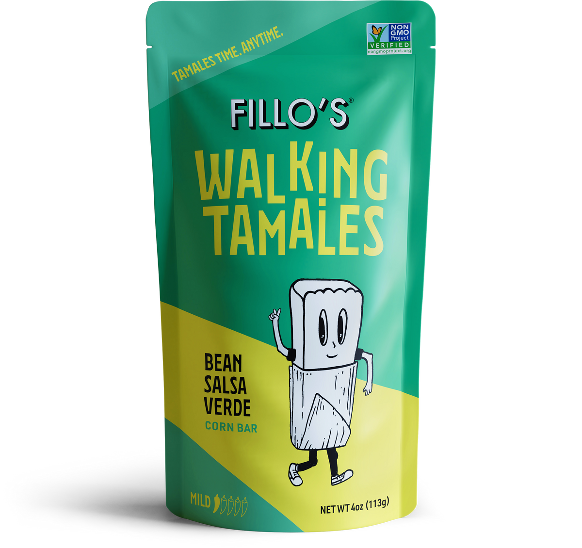 Bean Salsa Verde Walking Tamales, 7 Pouches/Case