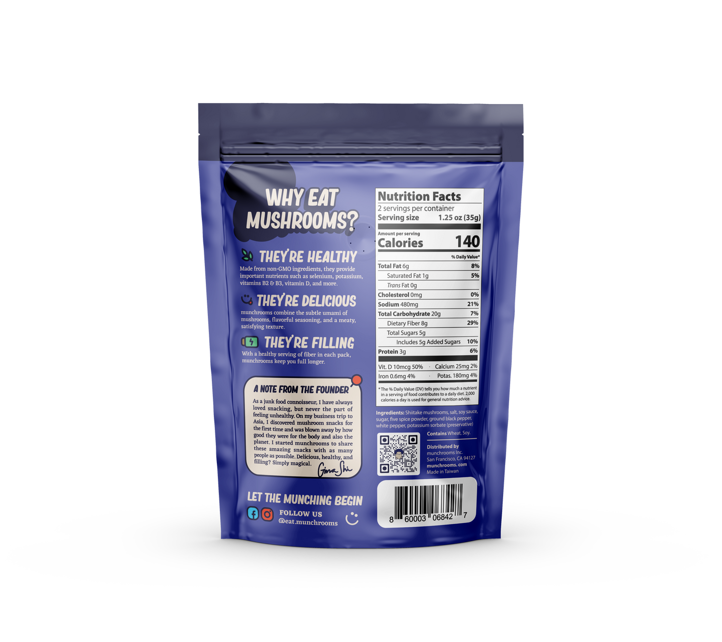 Cracked Black Pepper Munchrooms