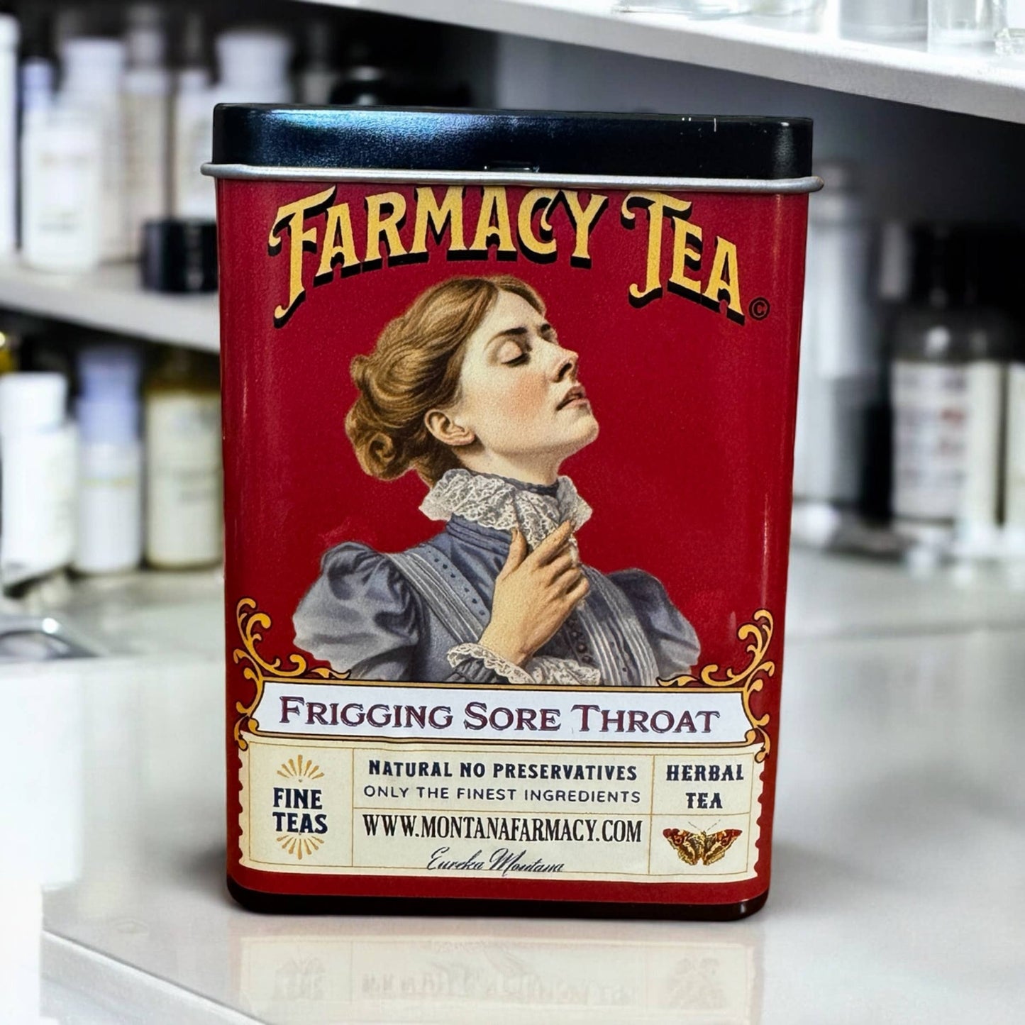 Frigging Throat Tea Soothing Tasty  Tea Tin pocket/ travel
