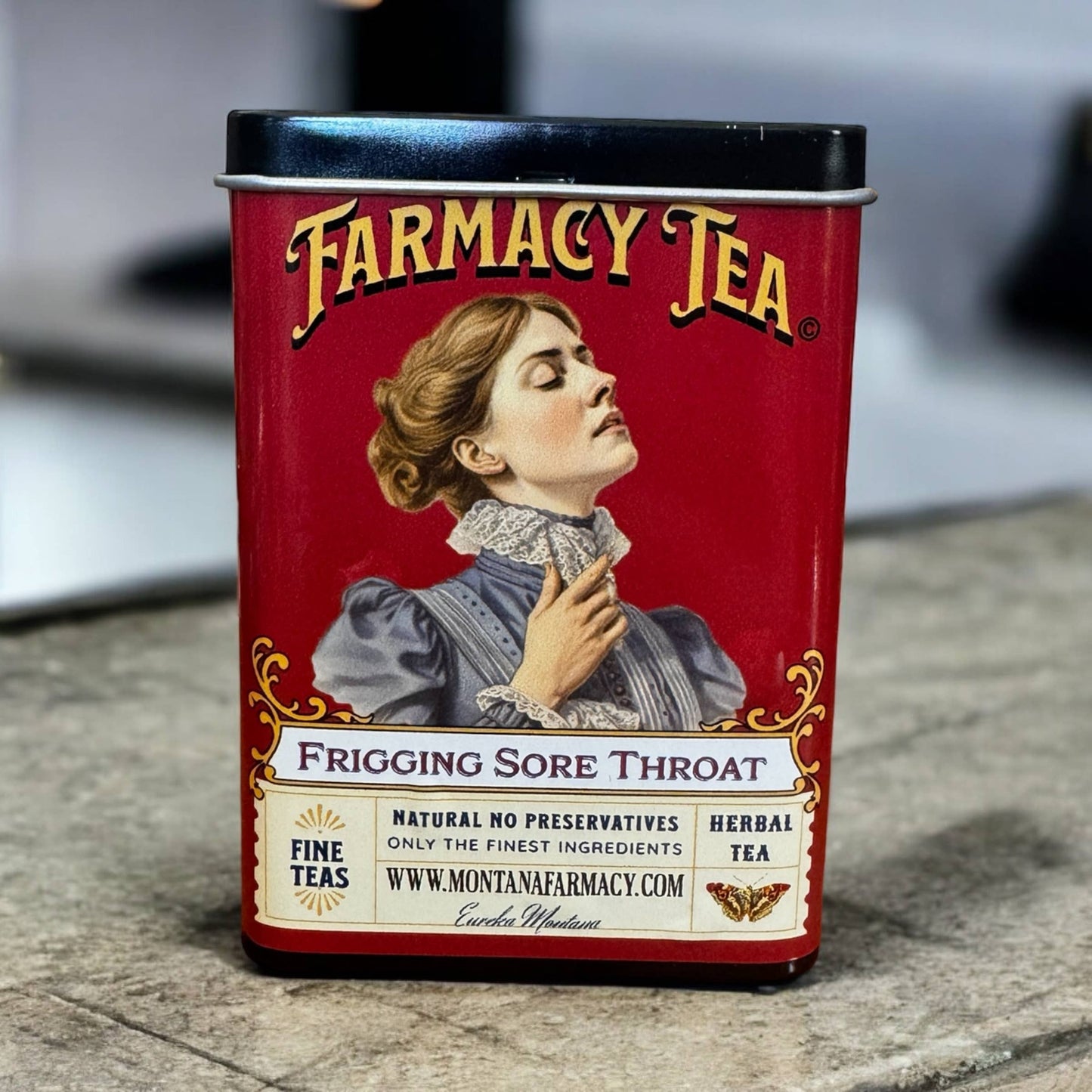 Frigging Throat Tea Soothing Tasty  Tea Tin pocket/ travel