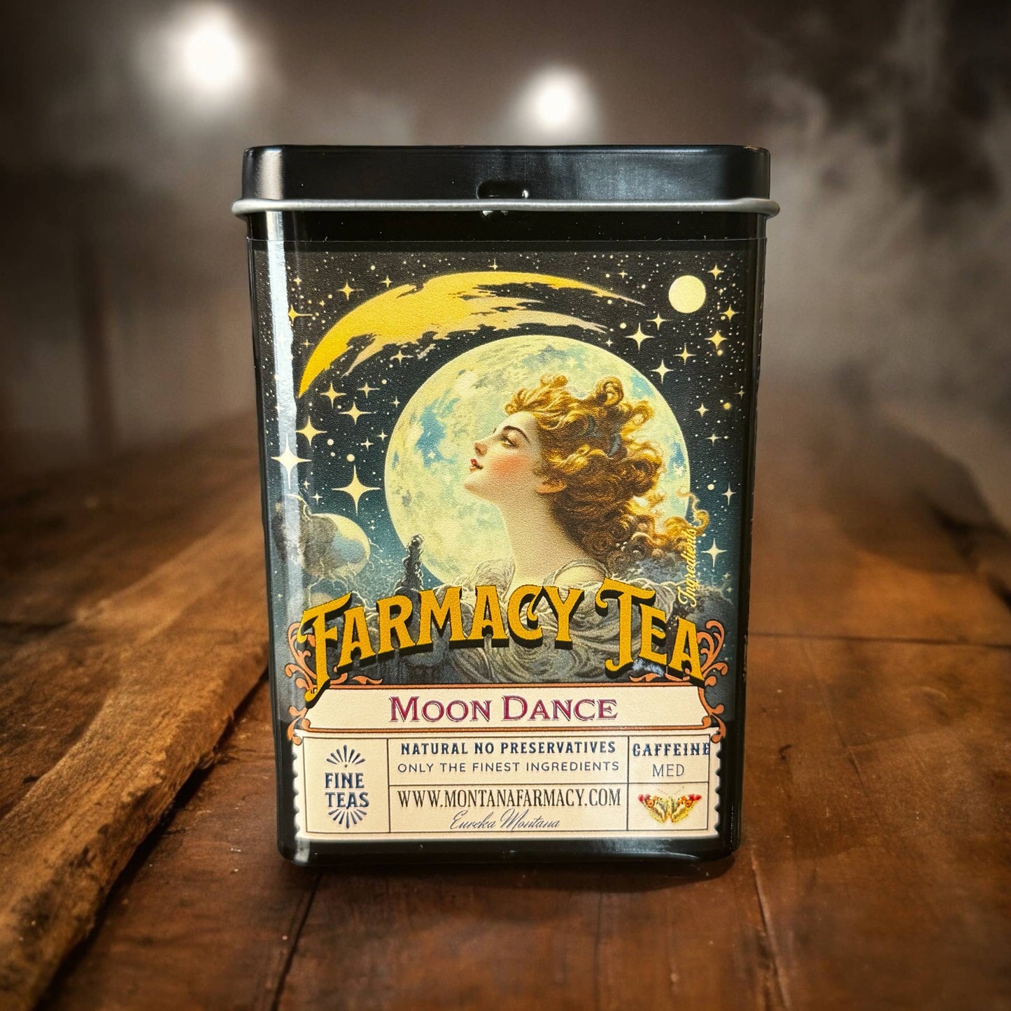Tea Tin pocket/ travel with Moondance Iced tea bags