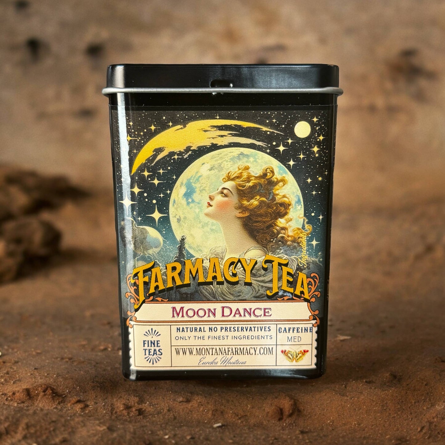 Tea Tin pocket/ travel with Moondance Iced tea bags