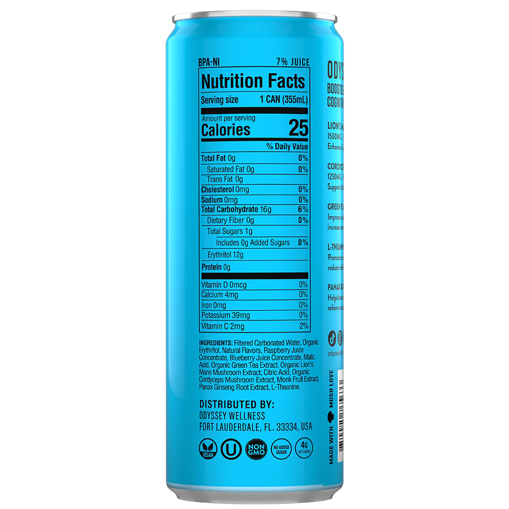 Odyssey Elixir - Blue Raspberry 222mg