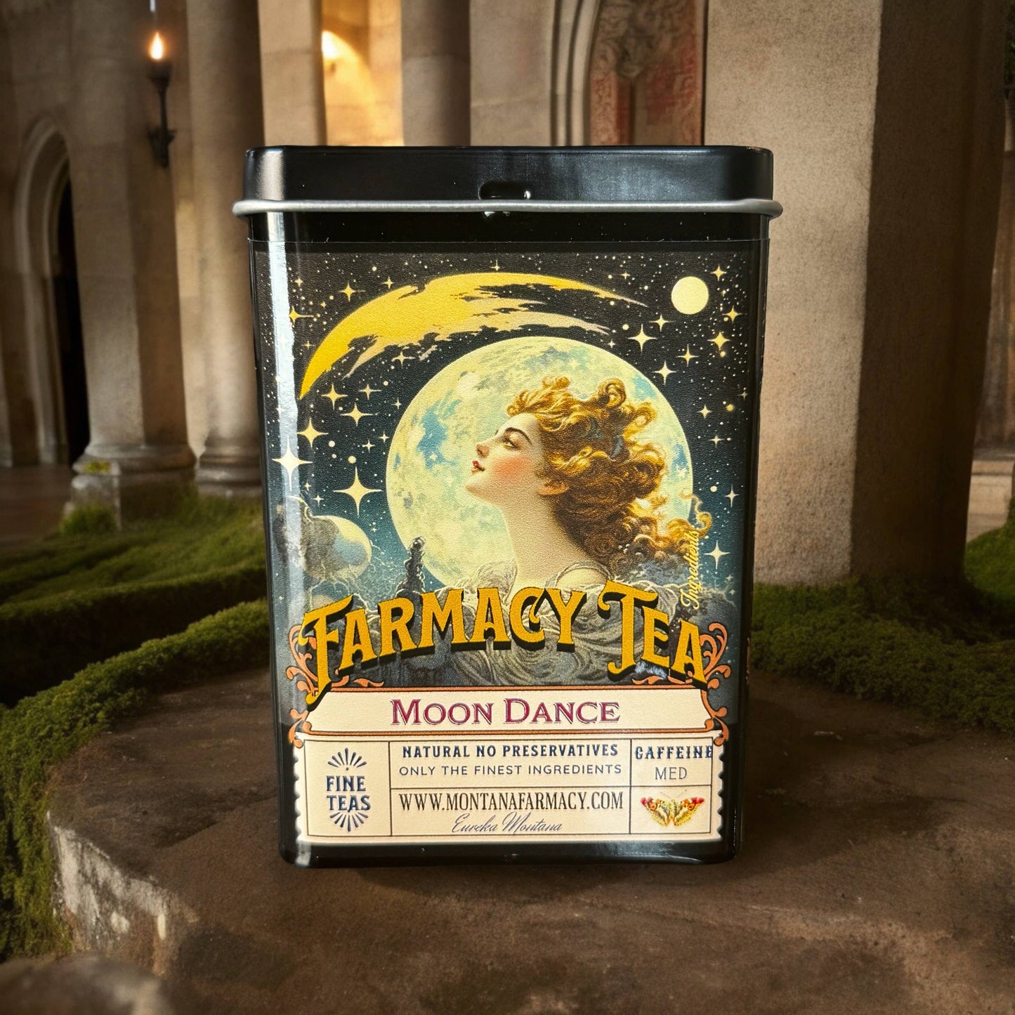 Tea Tin pocket/ travel with Moondance Iced tea bags