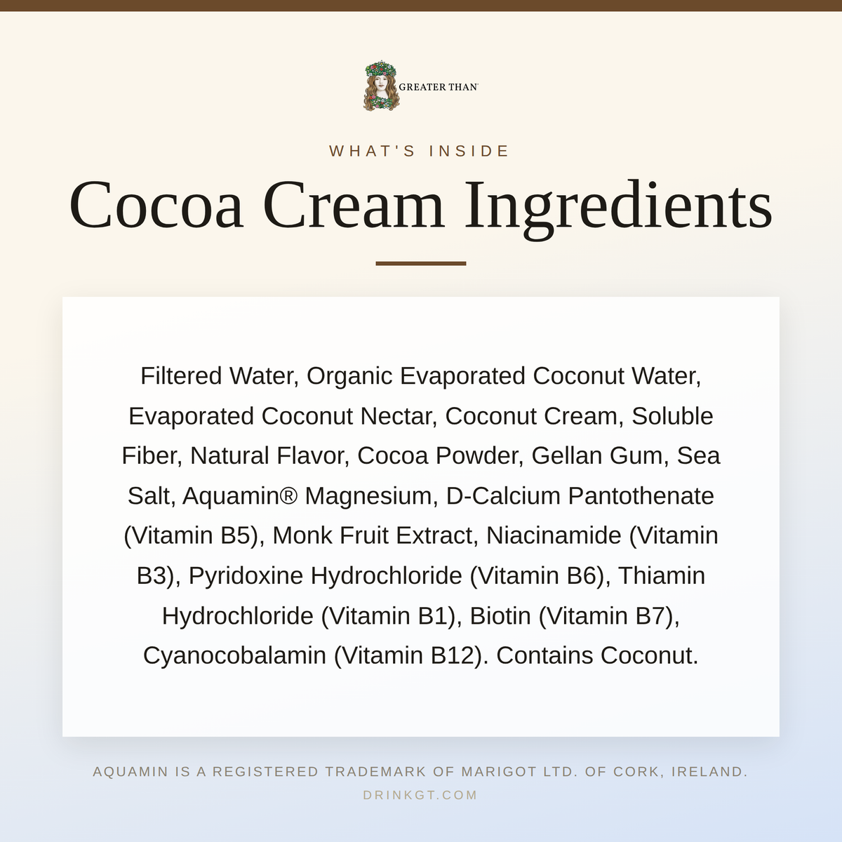 Cocoa Cream: Dairy-Free Coconut Water Beverage with Electrolytes and Vitamins (11.2 oz Tetra Paks): 12-pack