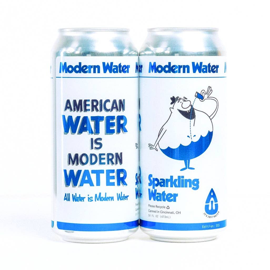 Modern Water 16oz Sparkling Water Aluminum Can (24pk)