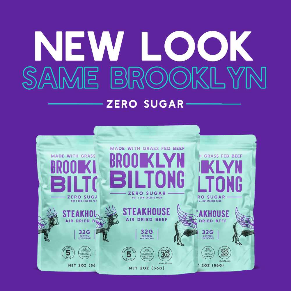 2oz Grass Fed Biltong Naked Tender Steak Slices Garlic: 2 oz