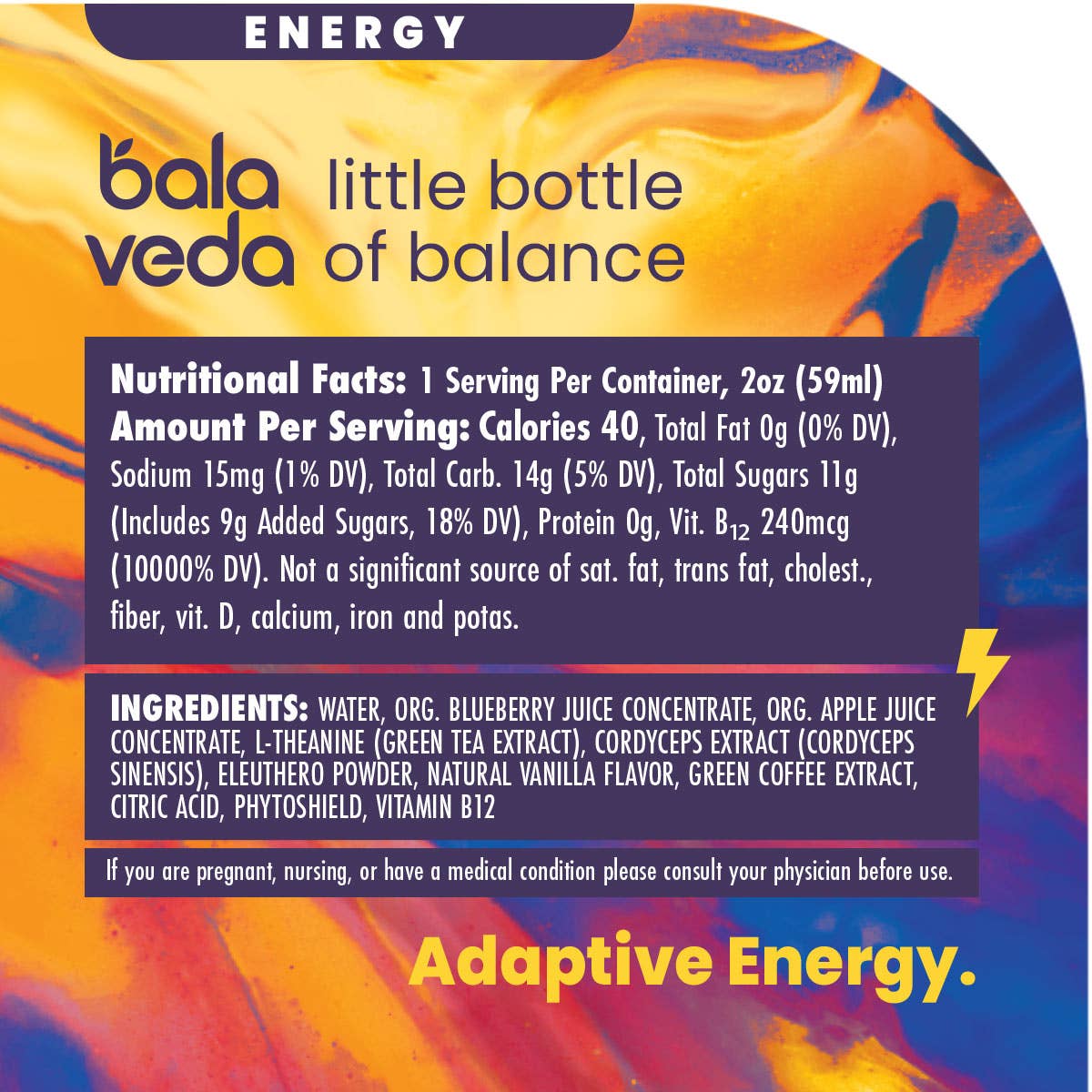 Wicked Blueberry - Blueberry Vanilla Energy Shot - 2 oz