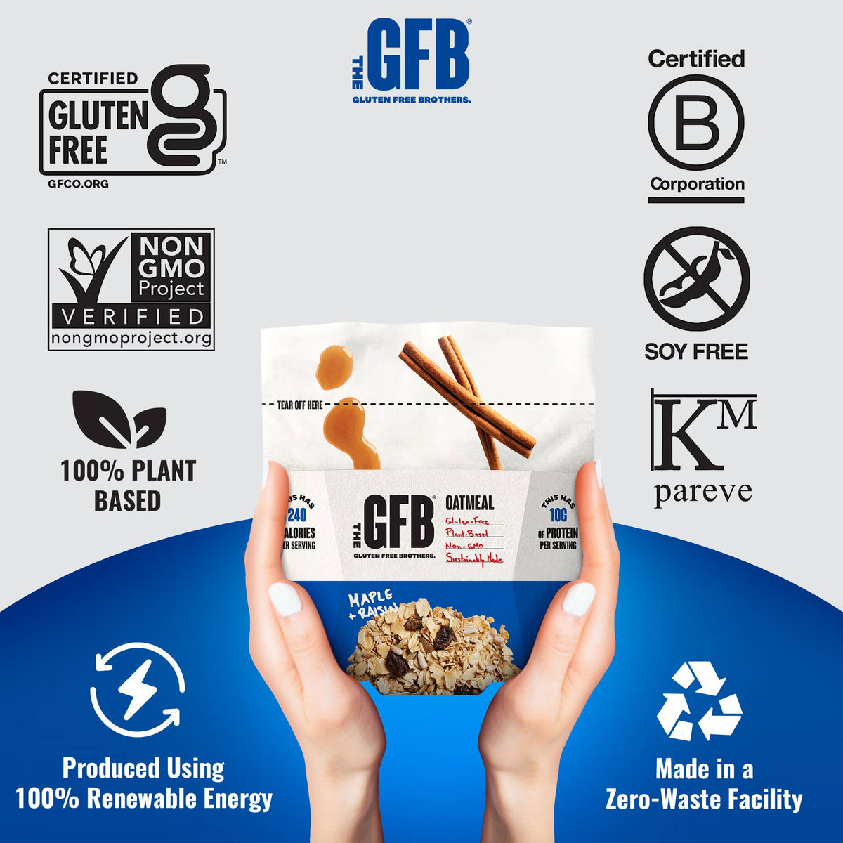 Maple Raisin Protein Oatmeal Pop-Up Cup