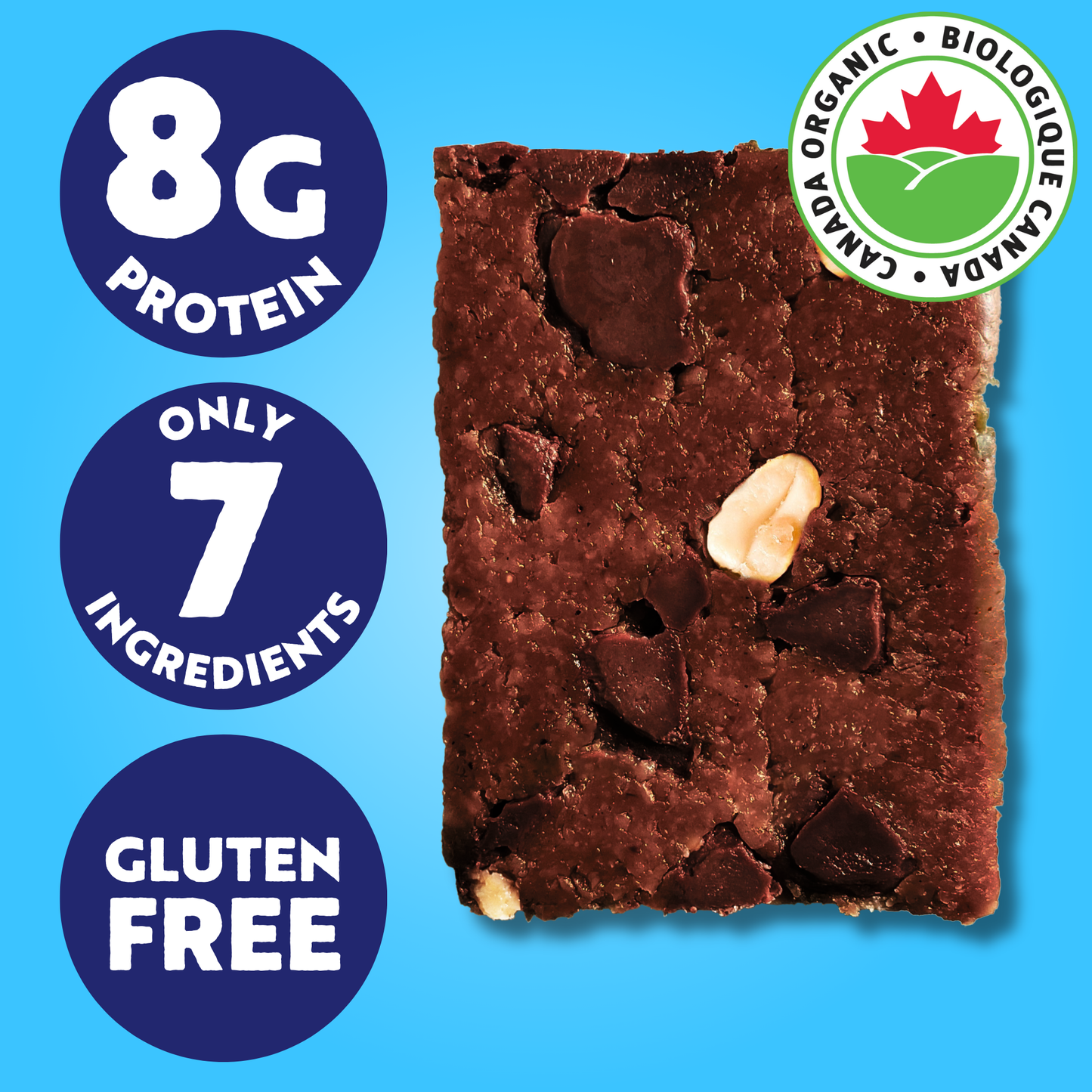 Peanut Butter Brownie | Organic Real Food Bar: 53g