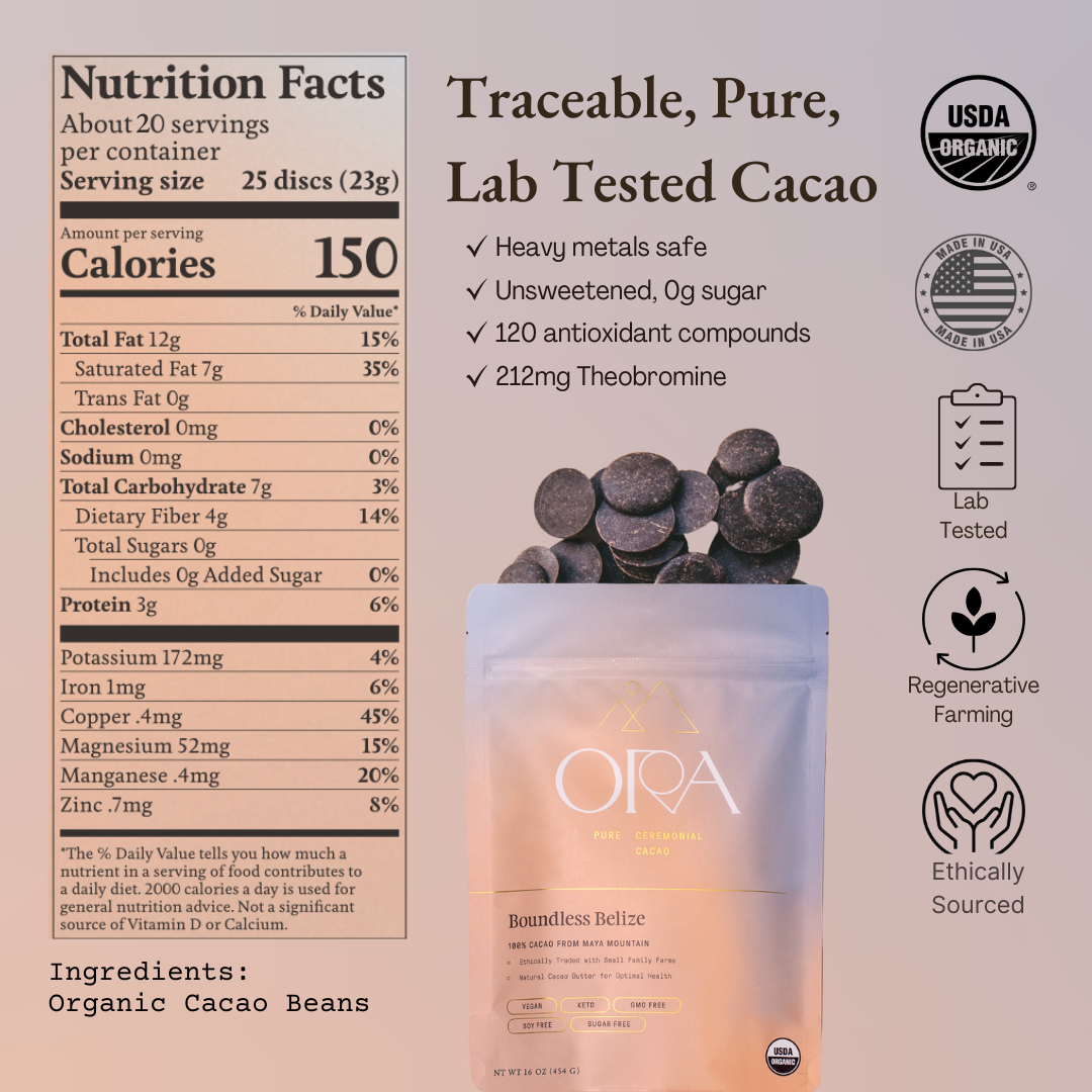 Ceremonial Cacao Bulk | Boundless Belize 100% Organic: 5 lb