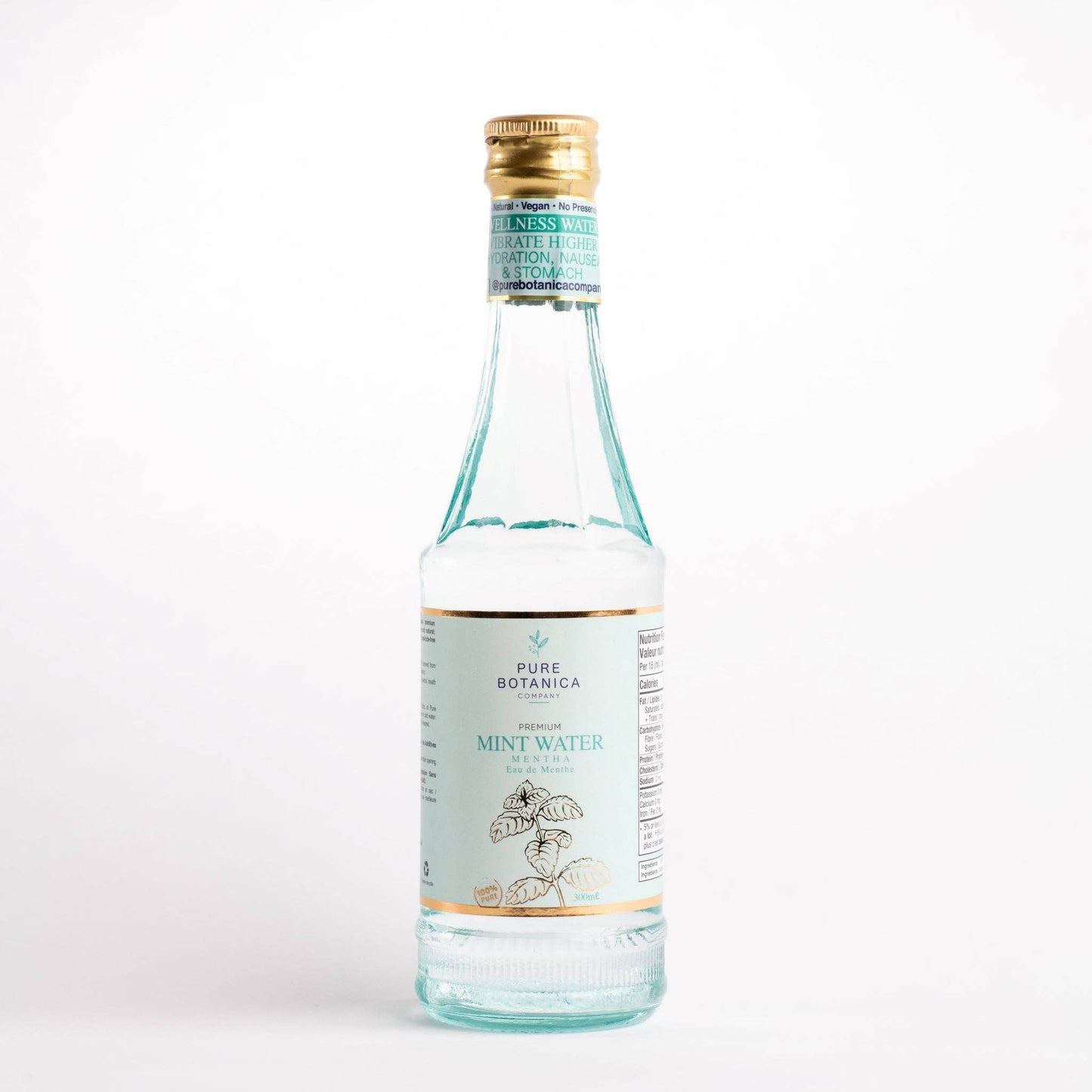Digestion + Bloating: Organic Premium Mint Water Distillate: 300 ml