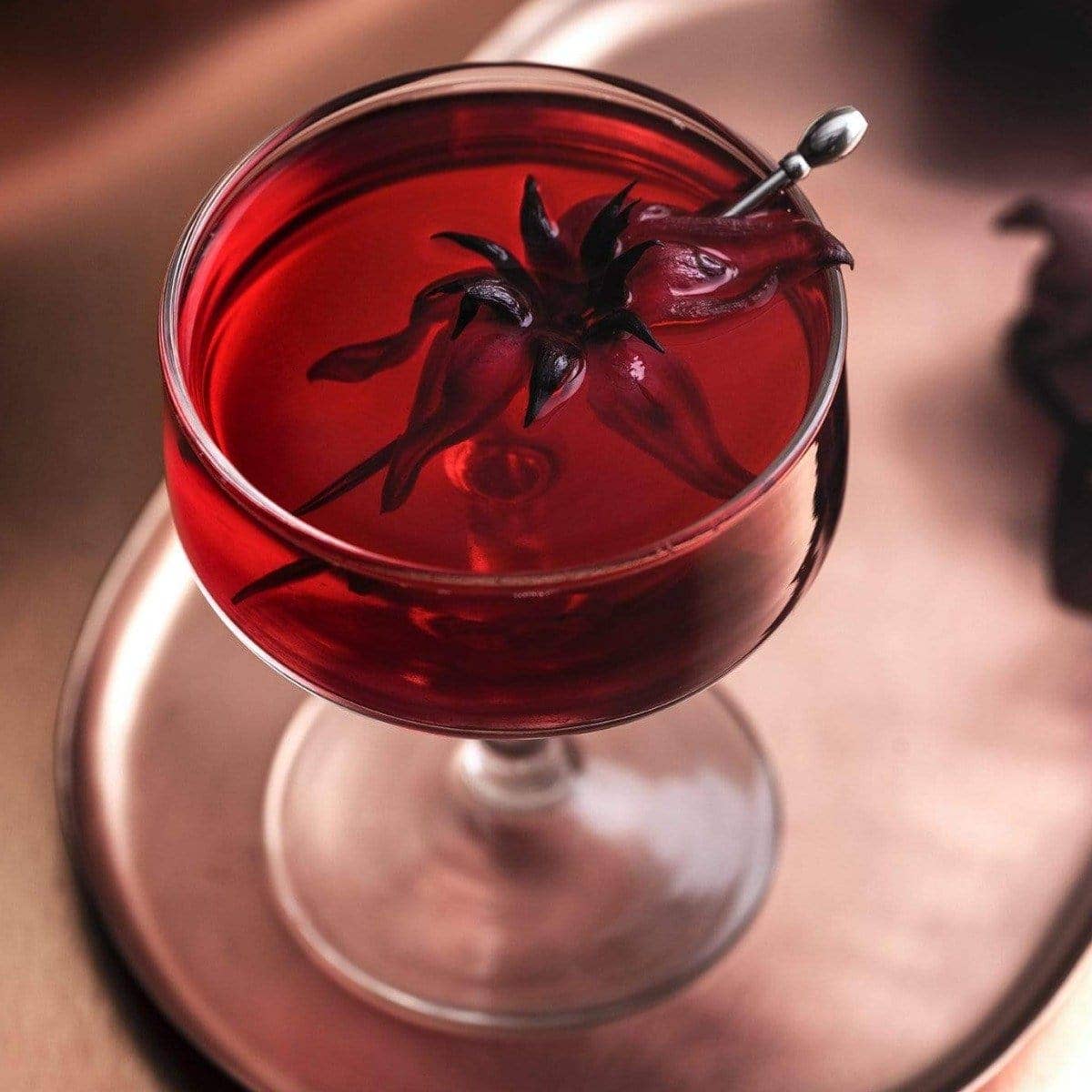 Ruby Moon™: Hibiscus Elderberry Tea: 6 oz Violet Apothecary Jar filled with Tea ( 75+ Cups)
