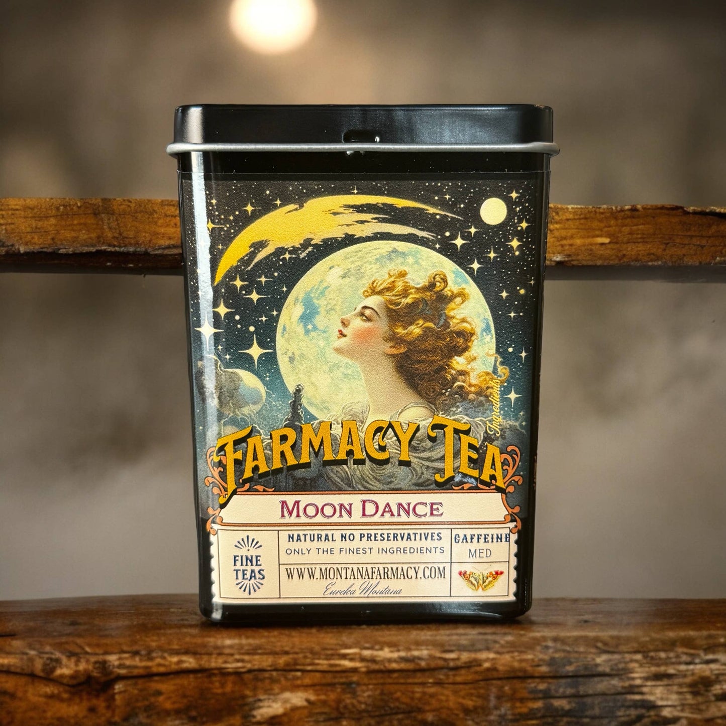 Tea Tin pocket/ travel with Moondance Iced tea bags