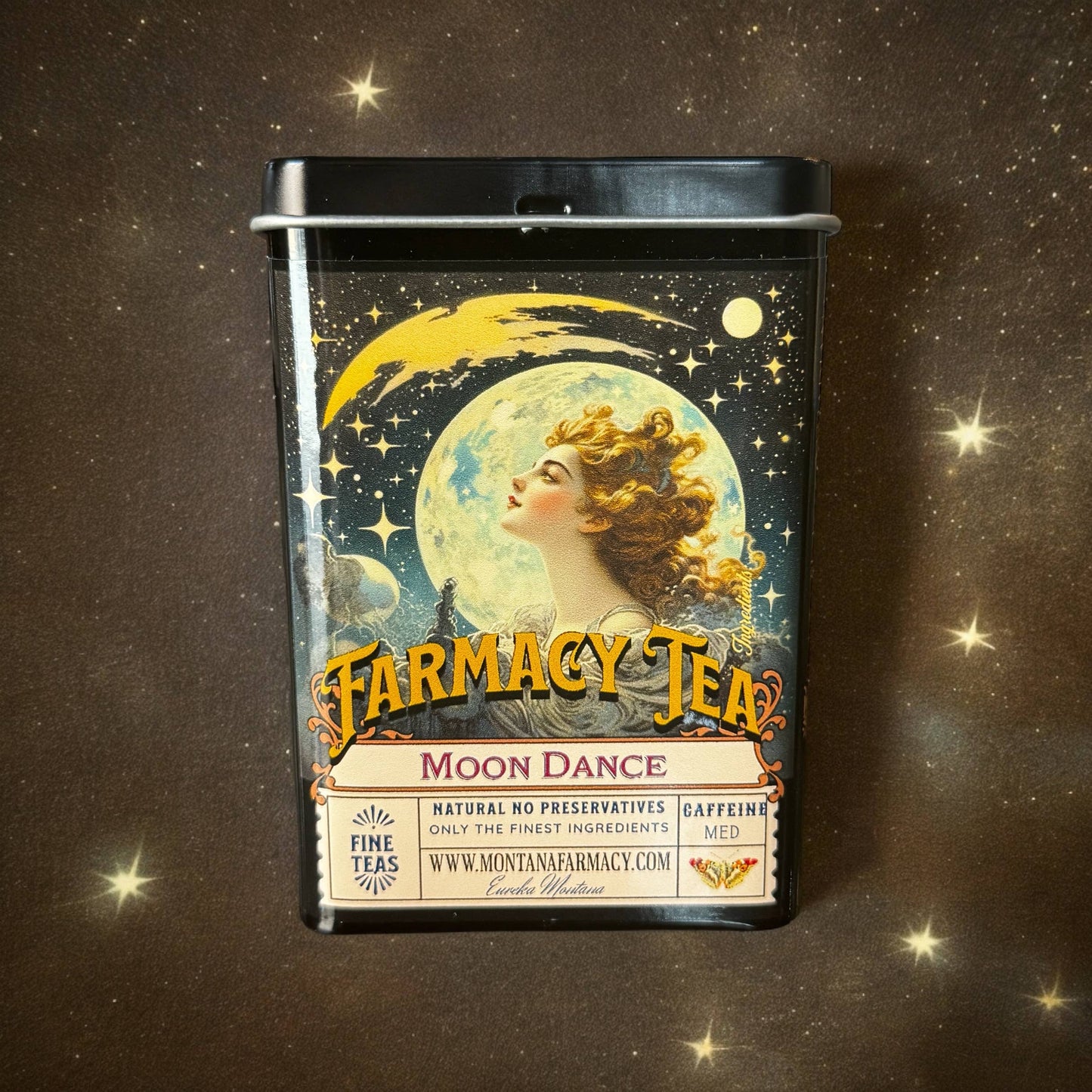 Tea Tin pocket/ travel with Moondance Iced tea bags
