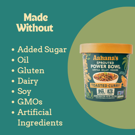 Aahana’s Sprouted Power Bowls Plant-Based, Gluten-Free