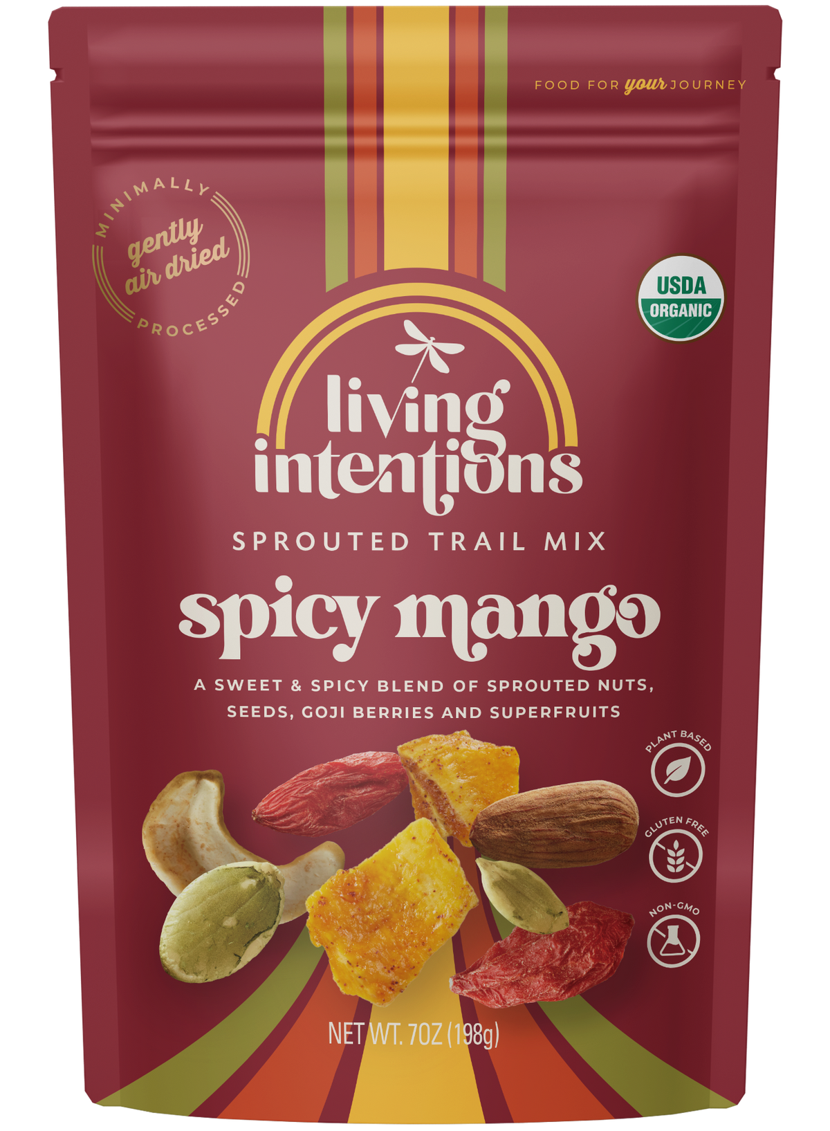 7oz Sprouted Trail Mix - Spicy Mango