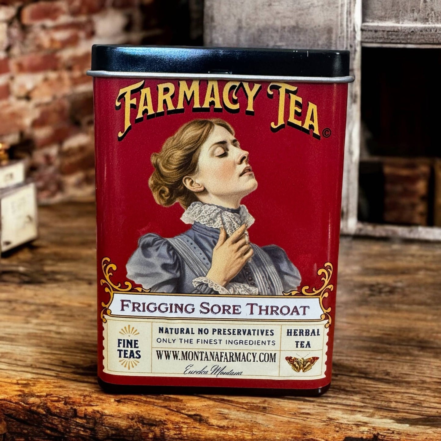 Frigging Throat Tea Soothing Tasty  Tea Tin pocket/ travel