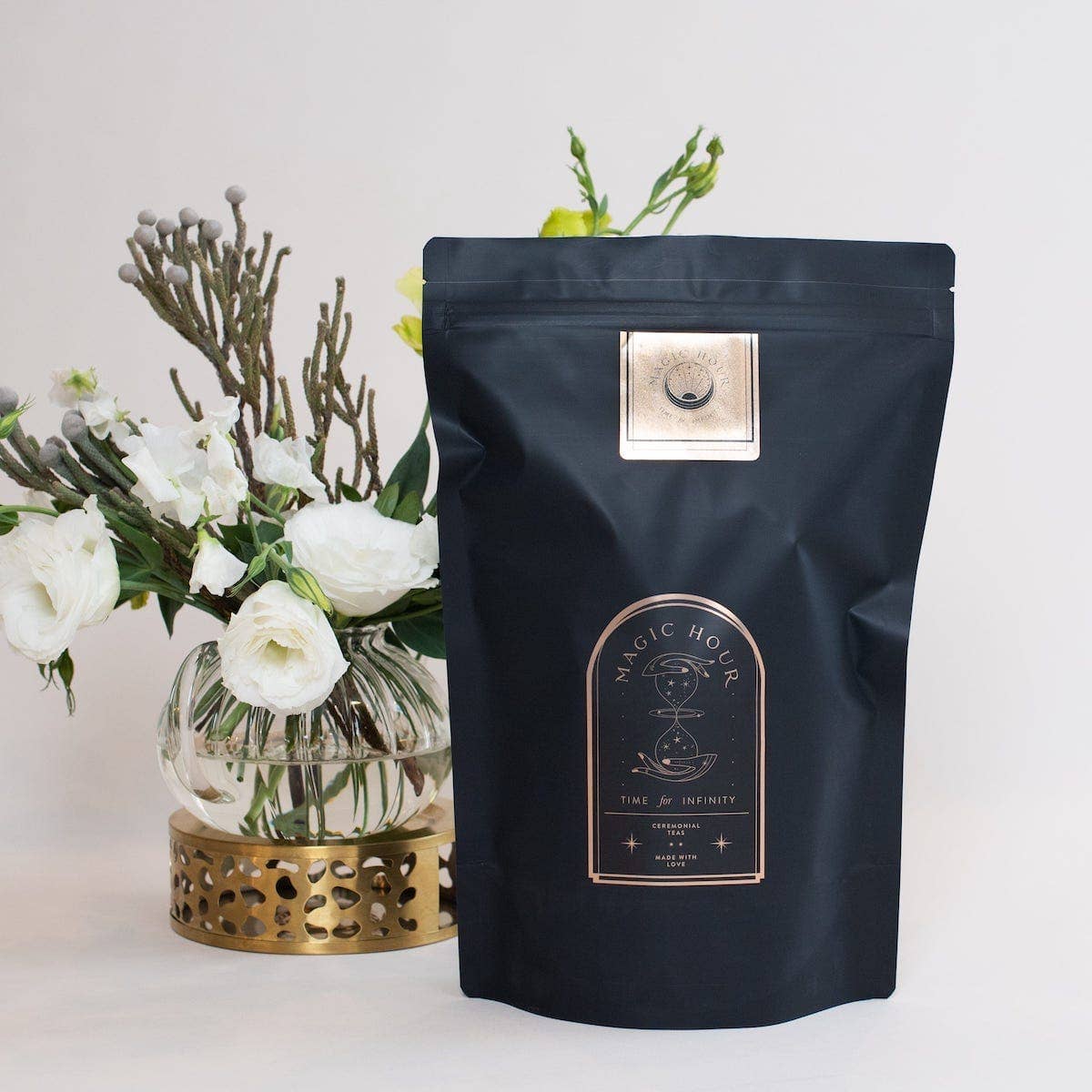 Bohemian Breakfast Black Tea- Probiotic Rich Vanilla Puerh: Violet Glass Apothecary Jar (60-75 Cups)