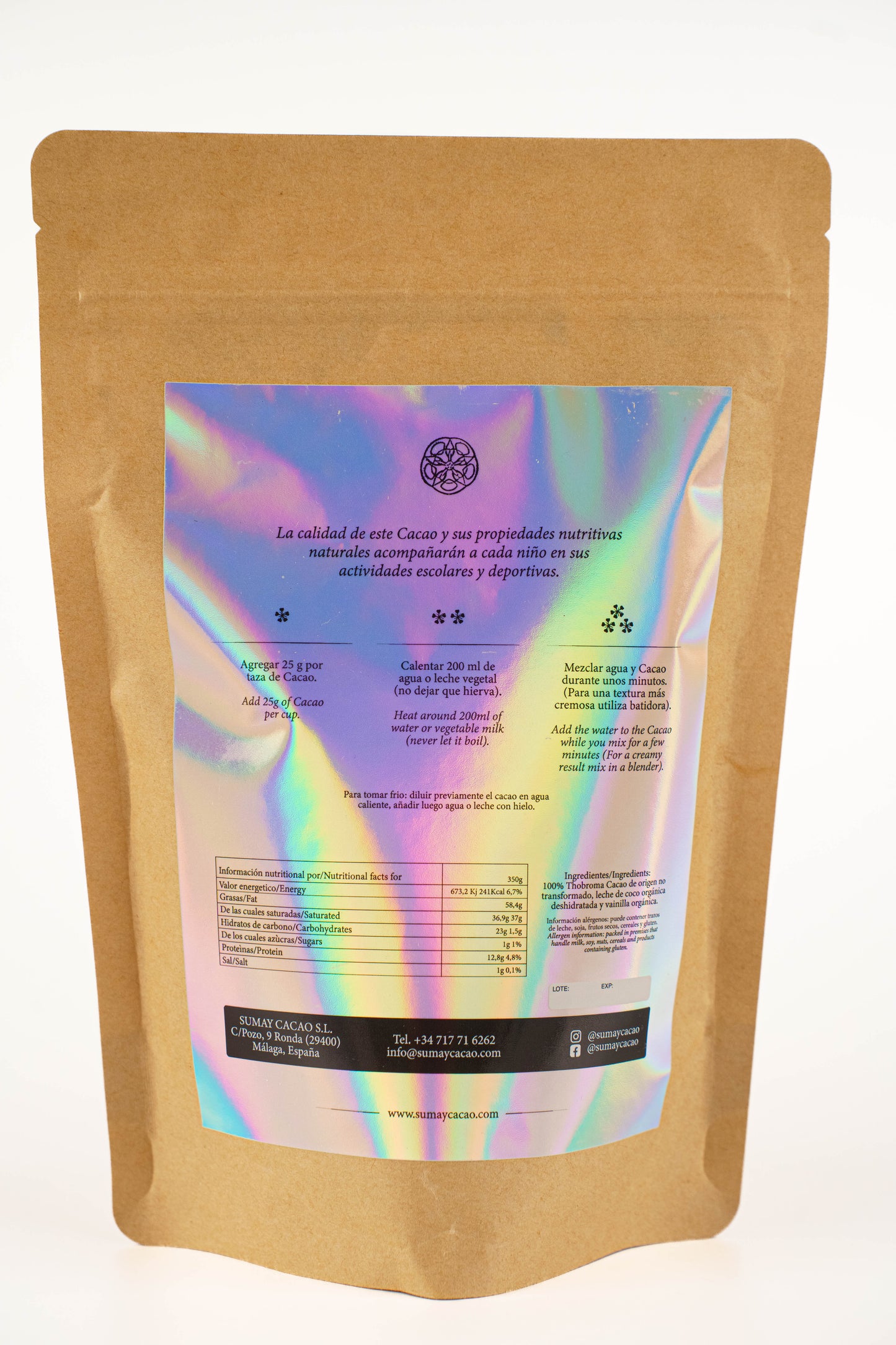 Cacao Kids 350g (Picado) - Perú