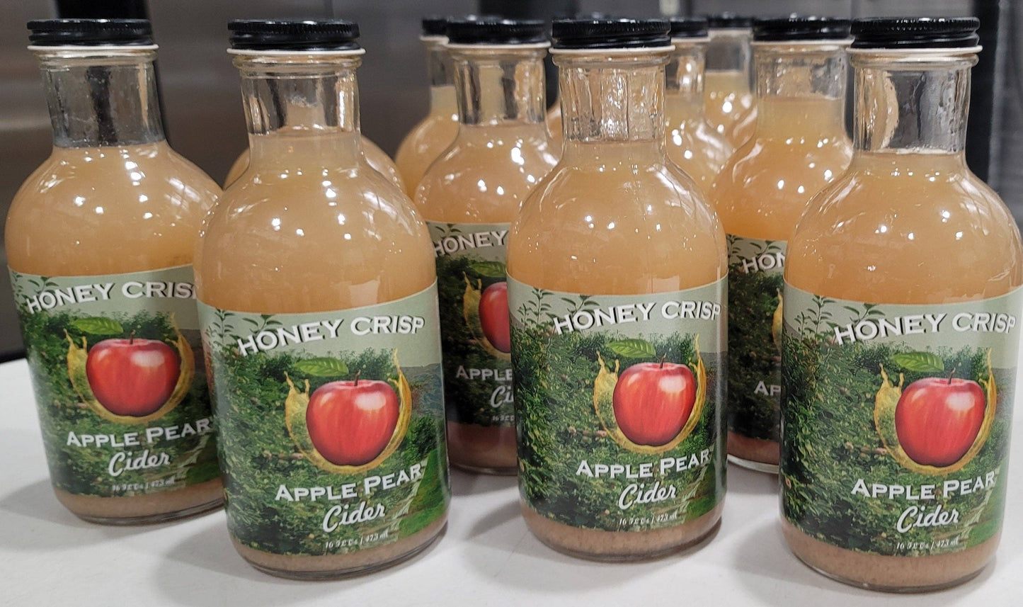 SALE Honey Crisp Apple Pear Cider (12 bottle - Case)16oz