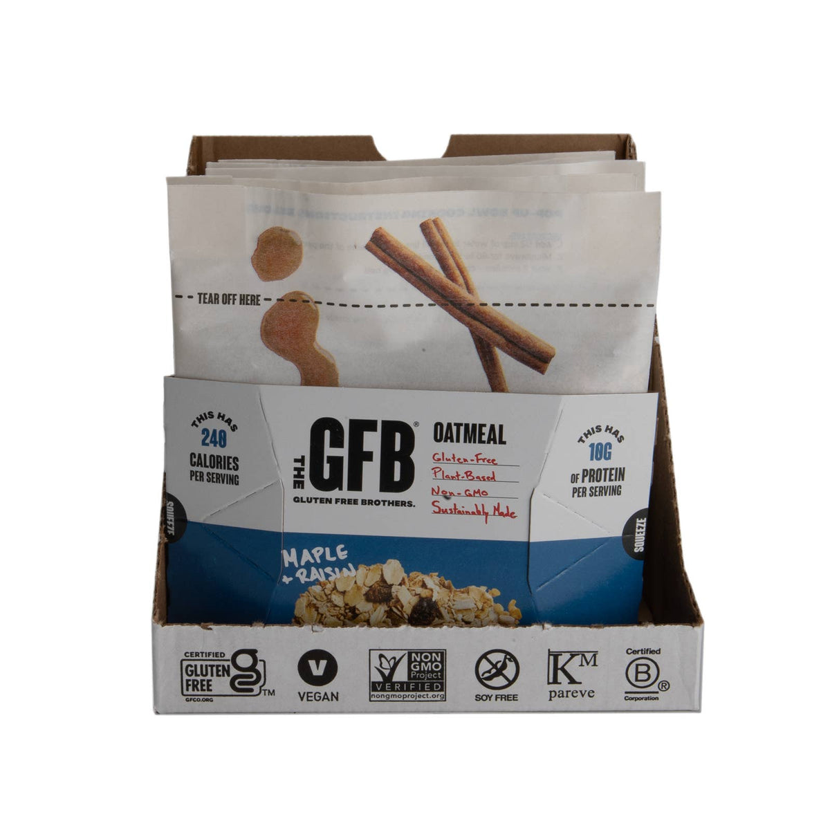 Maple Raisin Protein Oatmeal Pop-Up Cup