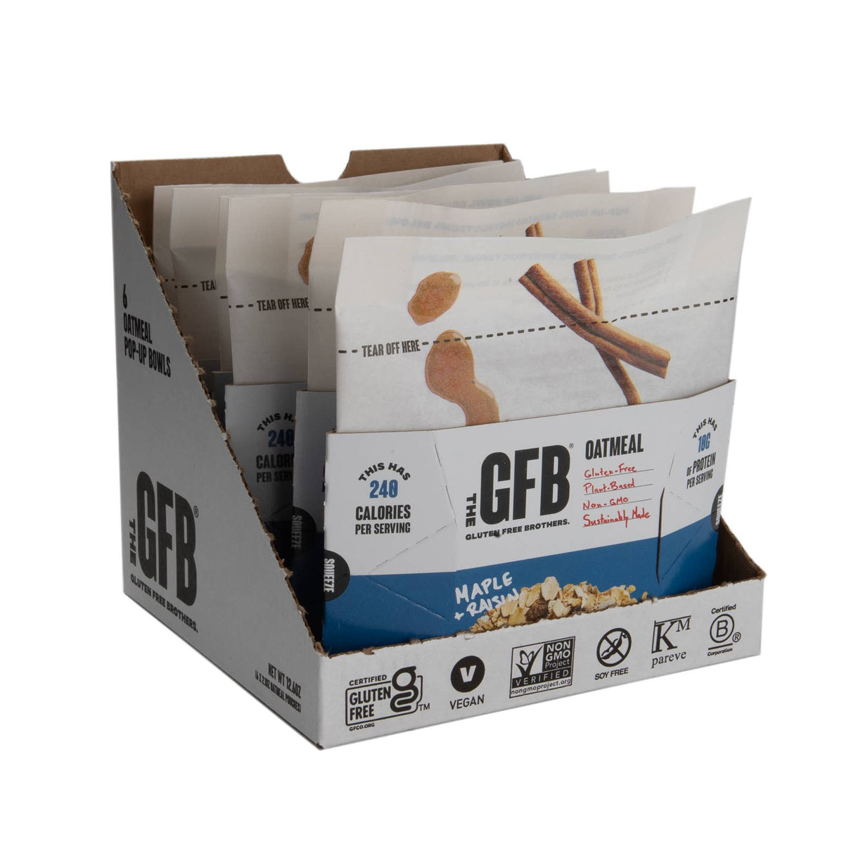 Maple Raisin Protein Oatmeal Pop-Up Cup