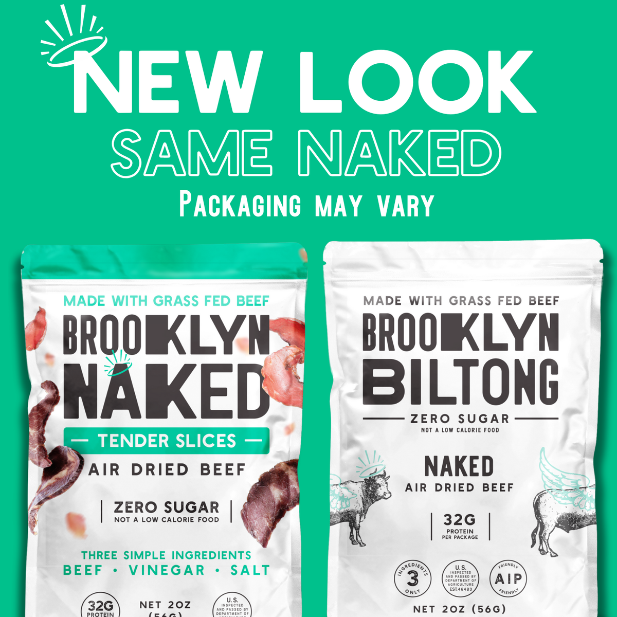 2oz Grass Fed Biltong Naked Tender Slices Classic