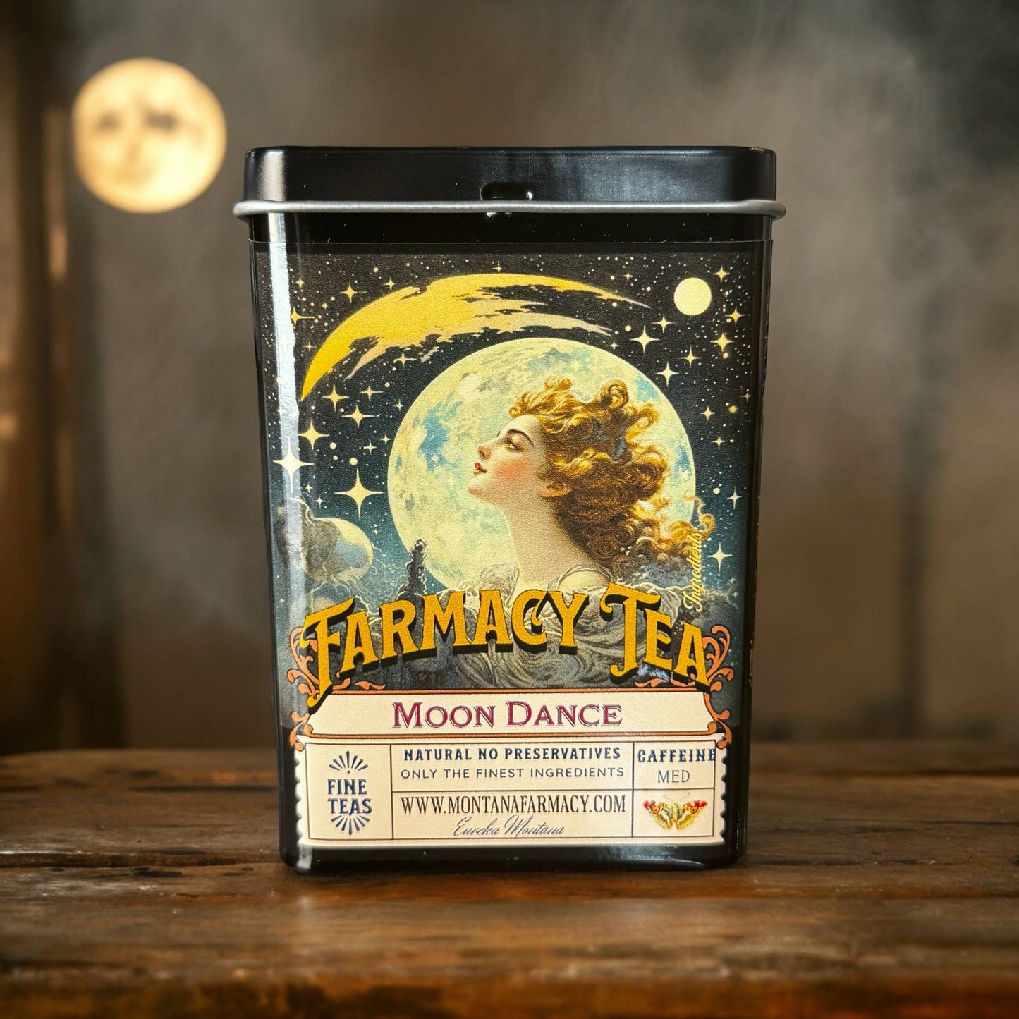 Tea Tin pocket/ travel with Moondance Iced tea bags
