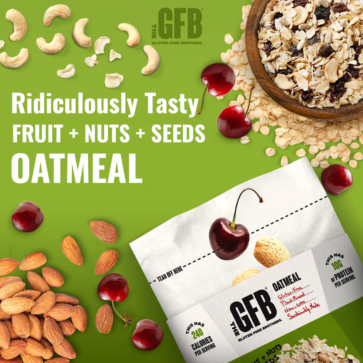 Fruit, Nuts & Seeds Protein Oatmeal Pop-Up Cup