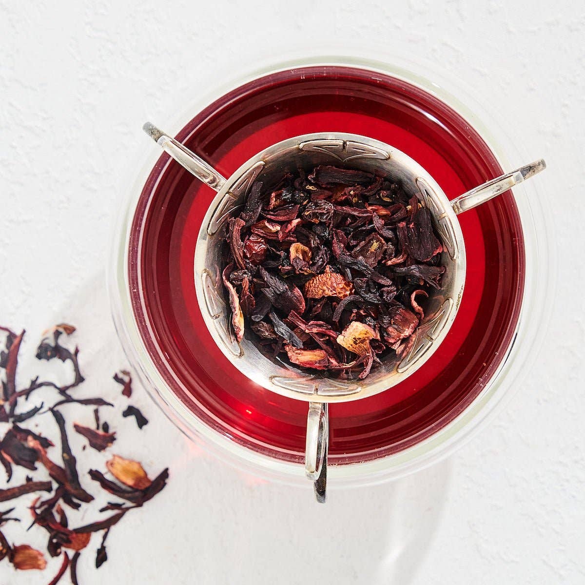 Ruby Moon™: Hibiscus Elderberry Tea: 6 oz Violet Apothecary Jar filled with Tea ( 75+ Cups)