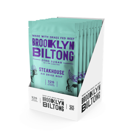 2oz Grass Fed Biltong Naked Tender Steak Slices Garlic: 2 oz