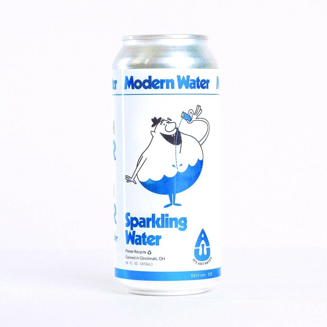 Modern Water 16oz Sparkling Water Aluminum Can (24pk)