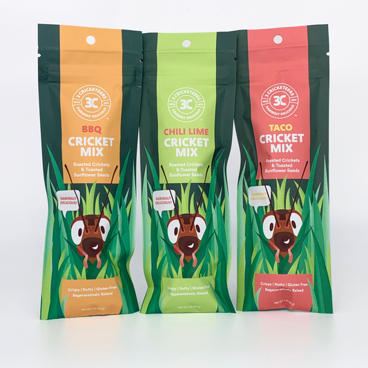 Cricket Snack Mix Variety Pack - BBQ, Taco, Chili-Lime