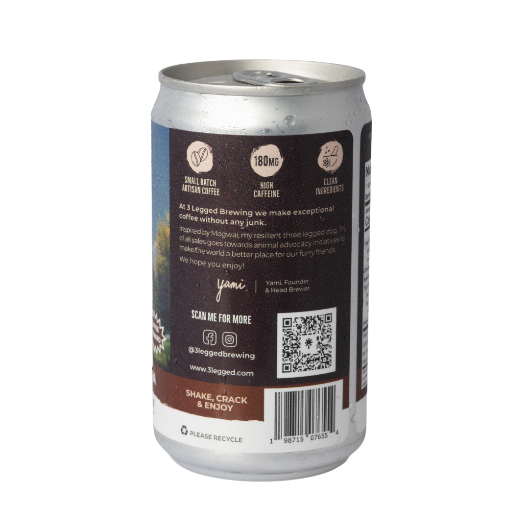 Chocolate Mocha Nitro Cold Brew Coffee 0-Sugar 0-Dairy