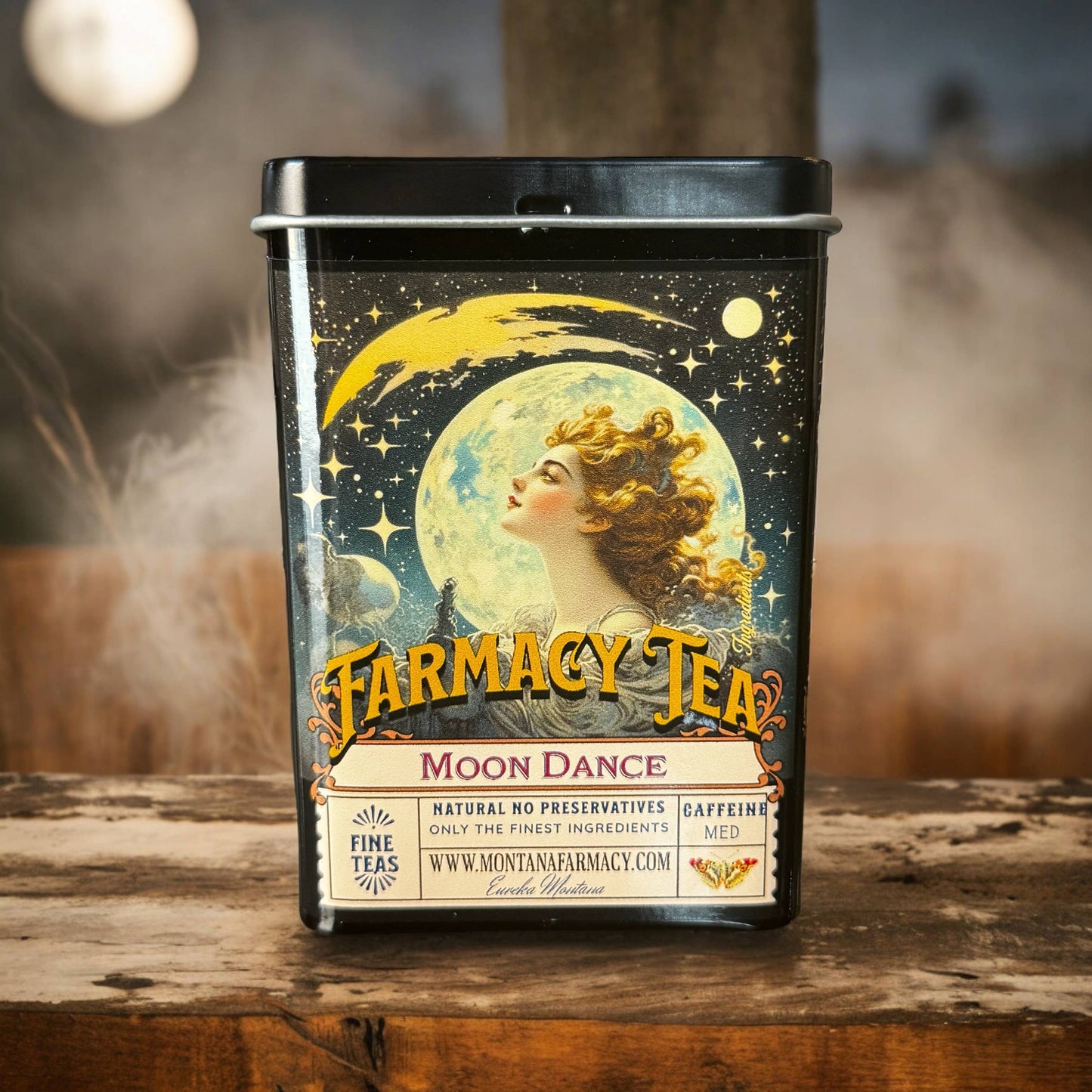 Tea Tin pocket/ travel with Moondance Iced tea bags